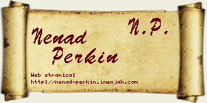 Nenad Perkin vizit kartica
